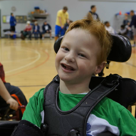 Brody in his school gym