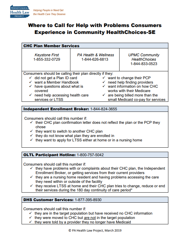 chc where to call fact sheet se thumbnail