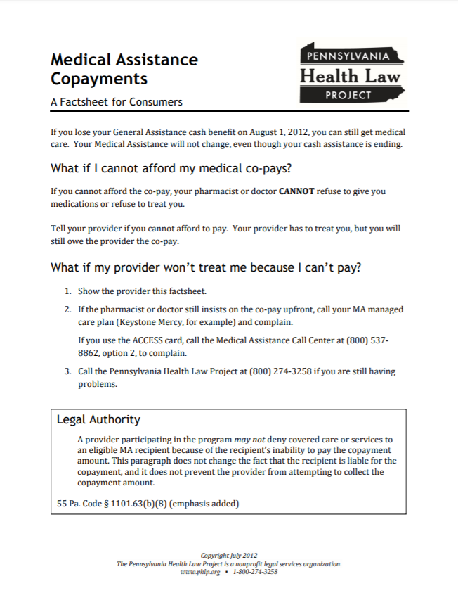 ma copay enforcement factsheet 7 2012 thumbnail