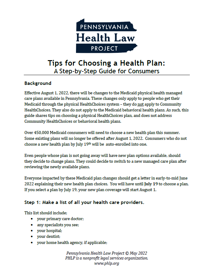 tips for choosing a health plan thumbnail