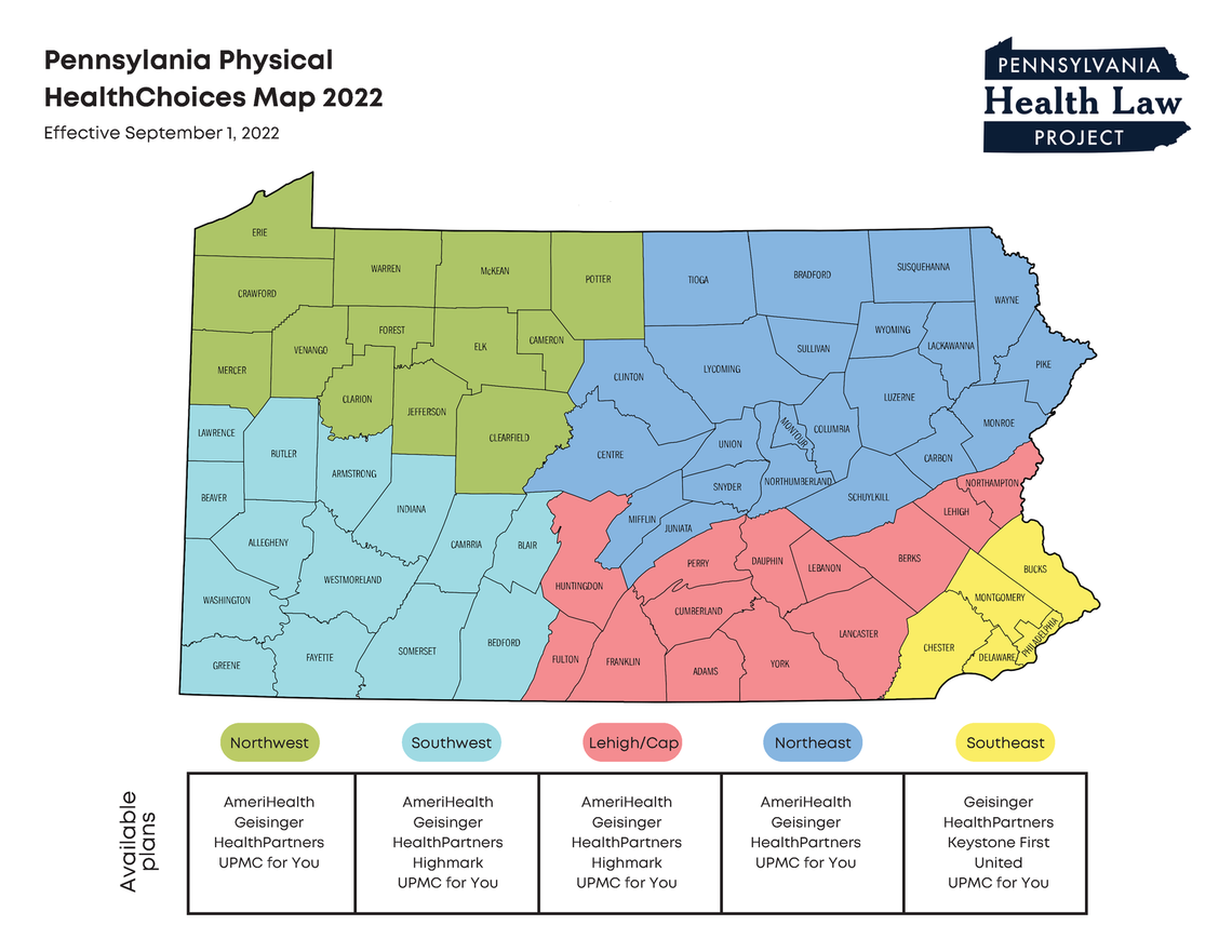 pennsylania physical healthchoices map 2022 002
