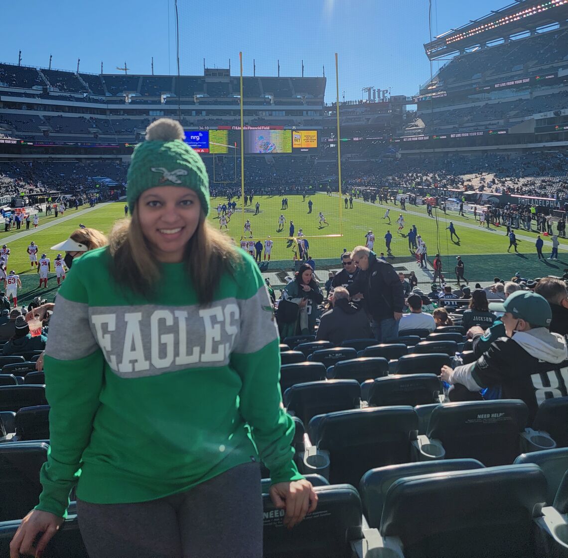 eagles game marissa lawall